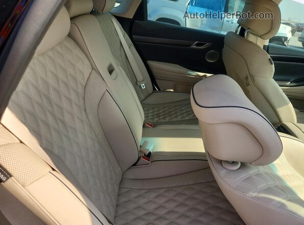 KMTGA4SC7RU222066 2024 GENESIS G80 Black უკანა სავარძლების ხედი