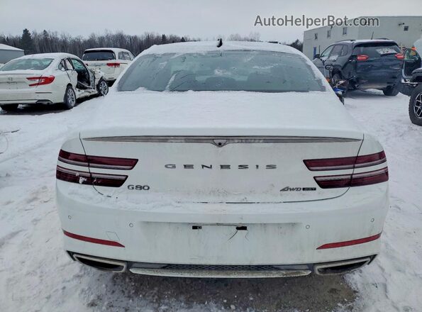 KMTGB4SCXMU063856 2021 GENESIS G80 White Vista trasera