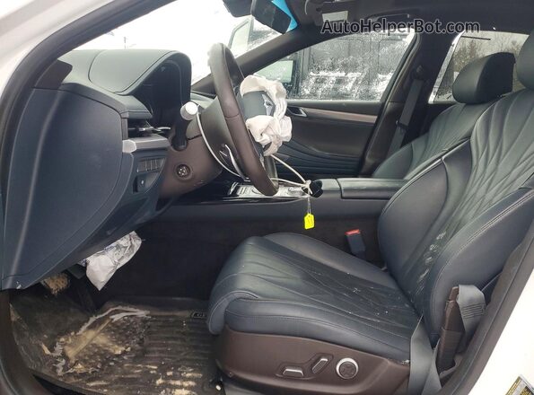 KMTGB4SCXMU063856 2021 GENESIS G80 White Vista interior delantera