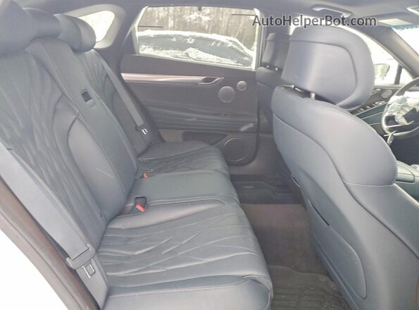 KMTGB4SCXMU063856 2021 GENESIS G80 White Vista de los asientos traseros