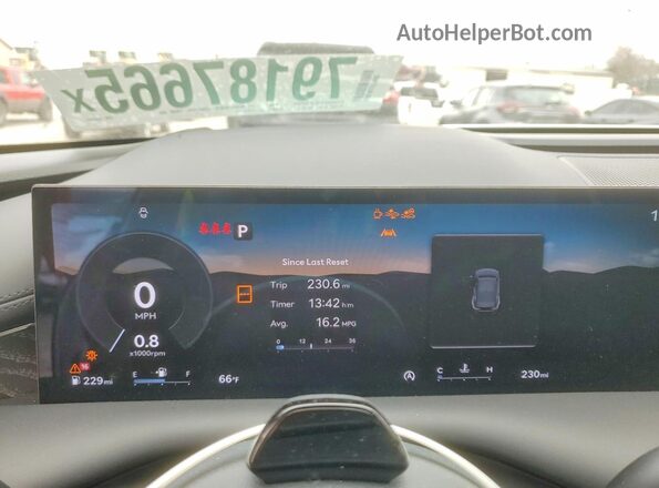 KMTGF4SD5TU313581 2026 GENESIS G80 White Instrument cluster view