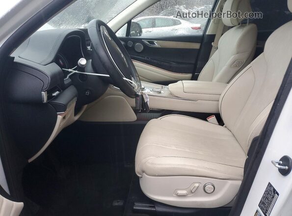 KMUHBDSB1PU115029 2023 GENESIS GV80 Белый Вид салона спереди