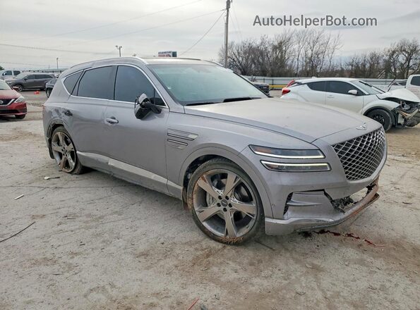 KMUHCESC0RU151695 2024 GENESIS GV80 Серебряный Передняя правая четверть