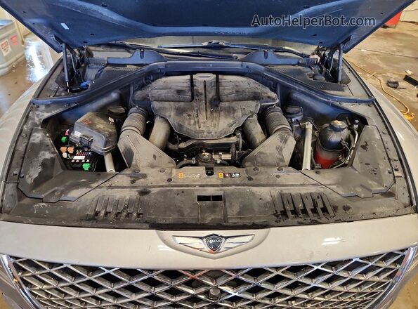 KMUHCESC8NU076352 2022 GENESIS GV80 Gray Vista interior trasera