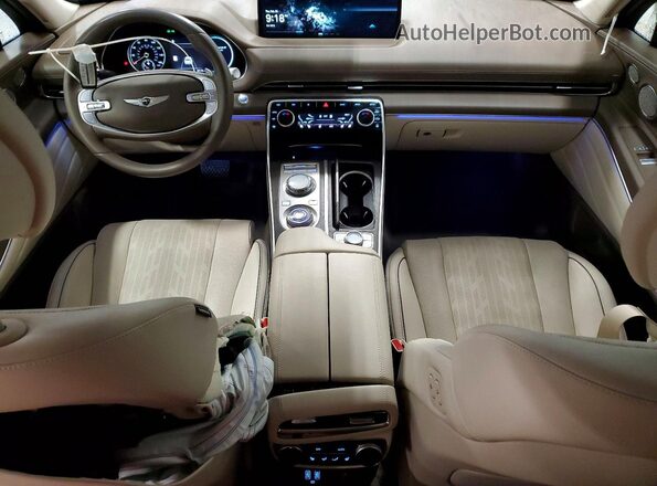 KMUHCESC8PU105822 2023 GENESIS GV80 Зеленый Вид панели приборов