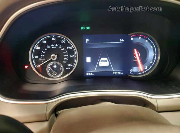 KMUHCESC8PU105822 2023 GENESIS GV80 Зеленый Вид щитка приборов