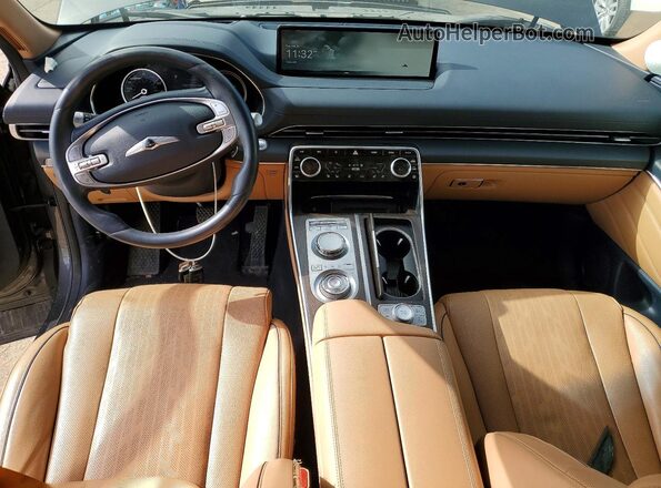 KMUHCESC8PU129103 2023 GENESIS GV80 Черный Вид панели приборов