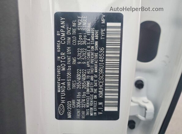 KMUHCESC9RU148536 2024 GENESIS GV80 White სალონის 360-გრადუსიანი ხედი