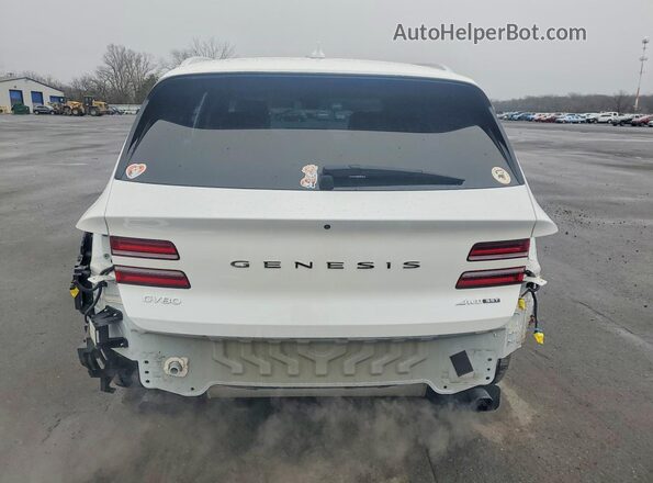 KMUHCESC9RU148536 2024 GENESIS GV80 White უკანა ხედი