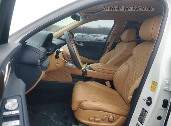 KMUHCESC9RU148536 2024 GENESIS GV80 White წინა სალონის ხედი