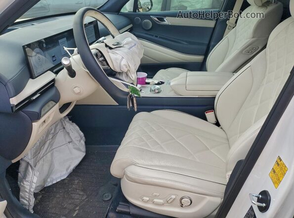 KMUHEESC8SU243525 2025 GENESIS GV80 Белый Вид салона спереди