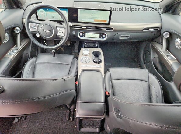 KMUKCDTC7PU002485 2023 GENESIS GV60 Red წინა პანელის ხედი