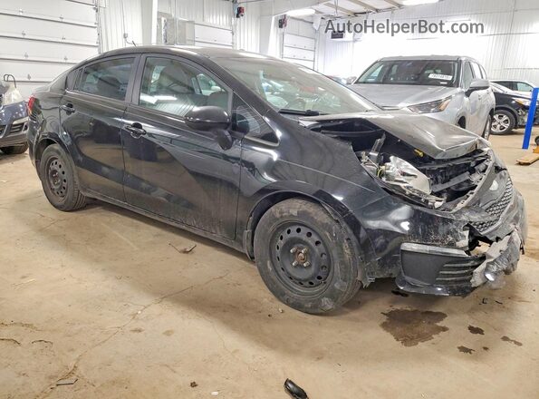 KNADM4A34H6012017 2017 KIA RIO Черный Передняя правая четверть