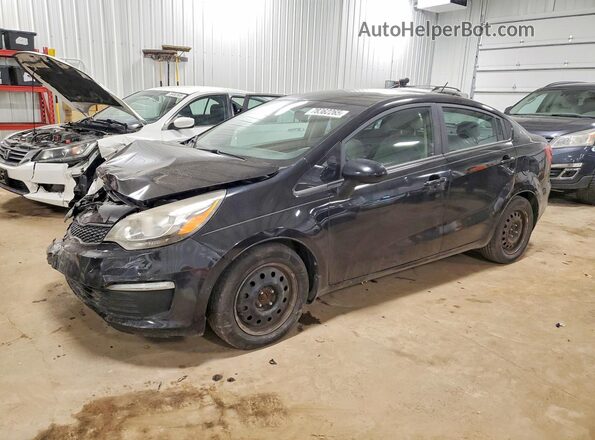 KNADM4A34H6012017 2017 KIA RIO Черный Передняя левая четверть