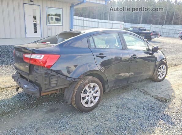 KNADM4A34H6072203 2017 KIA RIO Черный Задняя правая четверть