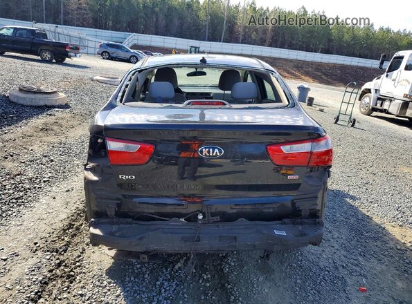 KNADM4A34H6072203 2017 KIA RIO Черный Вид сзади