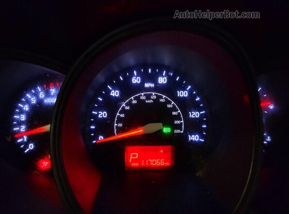 KNADM4A35G6689446 2016 KIA RIO Серебряный Вид щитка приборов