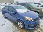 2016 Kia Rio Lx Blue vin: KNADM4A36G6572958