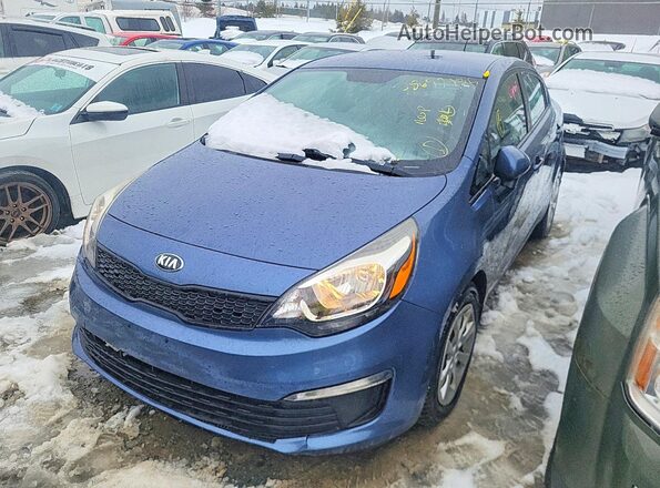 KNADM4A36G6572958 2016 KIA RIO Blue Vista tres cuartos delantera izquierda