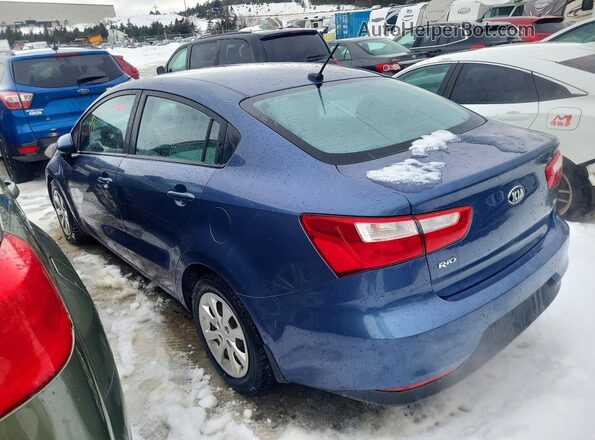 KNADM4A36G6572958 2016 KIA RIO Blue Trasero izquierdo