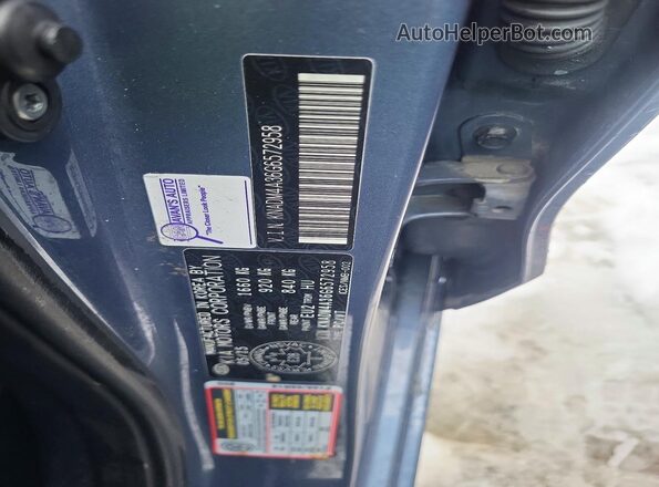KNADM4A36G6572958 2016 KIA RIO Blue Vista del compartimento del motor