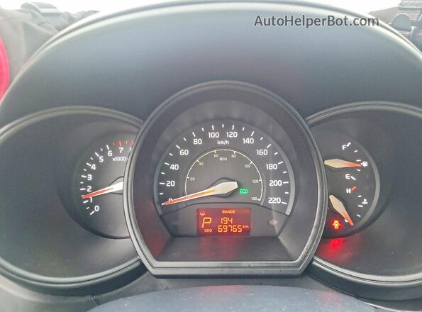 KNADM4A36G6572958 2016 KIA RIO Blue Vista del cuadro de instrumentos