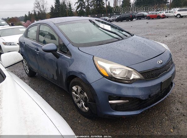 KNADM4A39G6676750 2016 KIA RIO Синий Передняя правая четверть