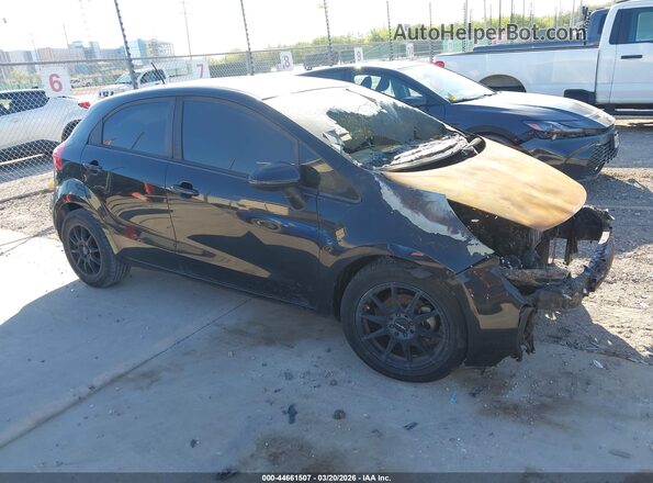 KNADM5A34H6006899 2017 KIA RIO Черный Передняя правая четверть