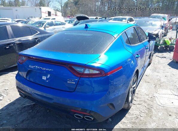 KNAE35LC1M6089173 2021 KIA STINGER Синий Задняя правая четверть