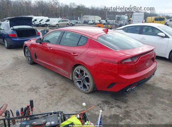 KNAE35LC2K6043722 2019 KIA STINGER Красный Задняя левая четверть