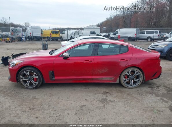 KNAE35LC2K6043722 2019 KIA STINGER Красный Панорамный вид салона 360°