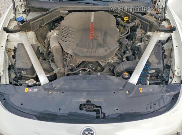 KNAE35LC2L6081811 2020 KIA STINGER White Սալոնի հետևի տեսք