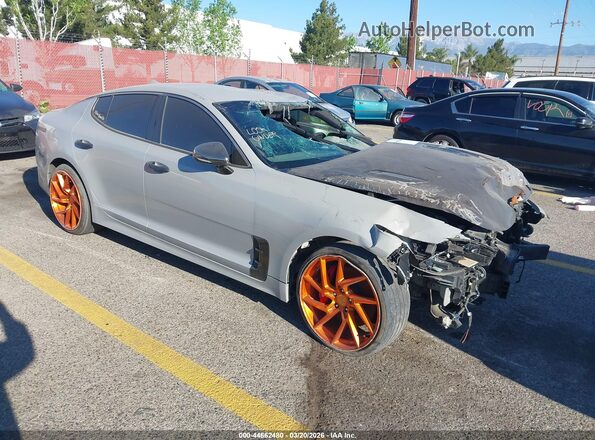 KNAE35LC3M6096724 2021 KIA STINGER Синий Передняя правая четверть