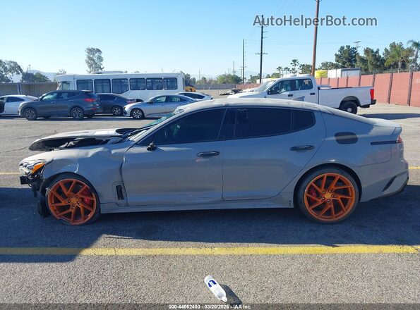 KNAE35LC3M6096724 2021 KIA STINGER Синий Панорамный вид салона 360°