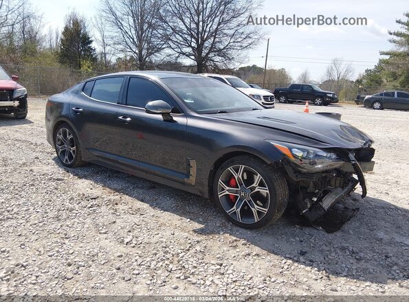 KNAE35LC8M6097397 2021 KIA STINGER Серый Передняя правая четверть