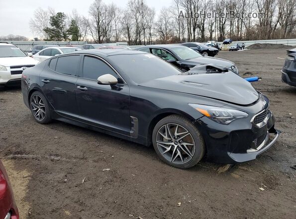 KNAE35LD8P6132517 2023 KIA STINGER Черный Передняя правая четверть