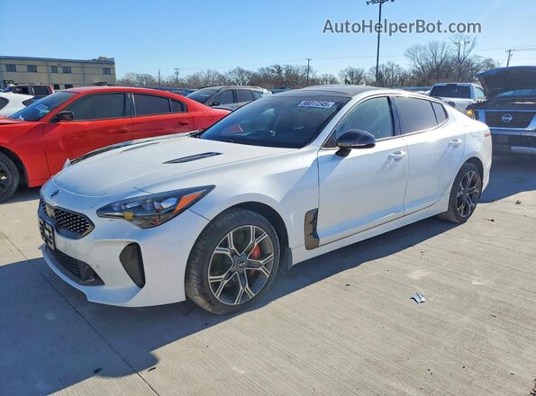 KNAE55LC2J6040246 2018 KIA STINGER Белый Передняя левая четверть