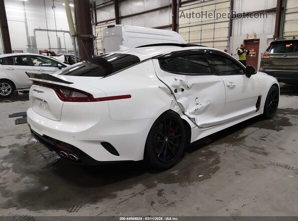 KNAE55LC4J6040488 2018 KIA STINGER Белый Задняя правая четверть