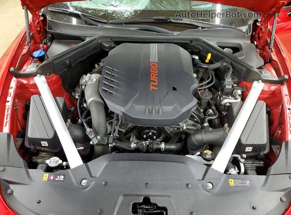 KNAE55LC7P6125527 2023 KIA STINGER Красный Вид задней части салона