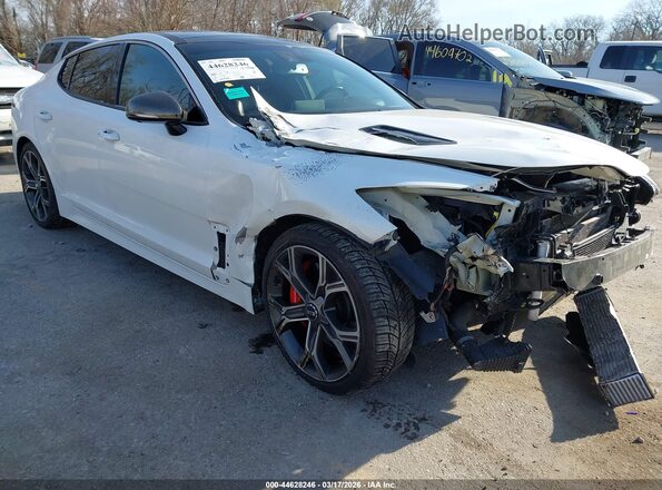 KNAE55LC9M6091781 2021 KIA STINGER Белый Передняя правая четверть