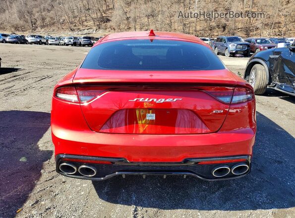 KNAE55LCXP6130642 2023 KIA STINGER Красный Вид сзади