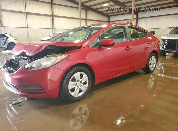 KNAFK4A66G5445609 2016 KIA FORTE Красный Передняя левая четверть