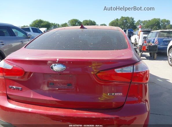 KNAFX4A86G5575666 2016 KIA FORTE Red 