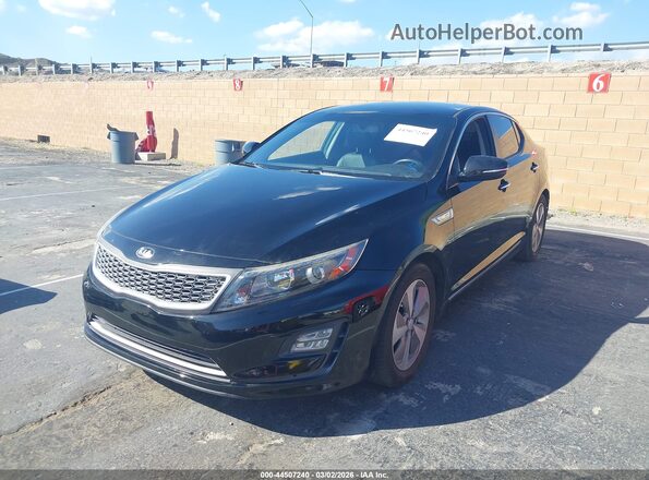 KNAGN4AD9G5099310 2016 KIA OPTIMA HYBRID Черный Передняя левая четверть