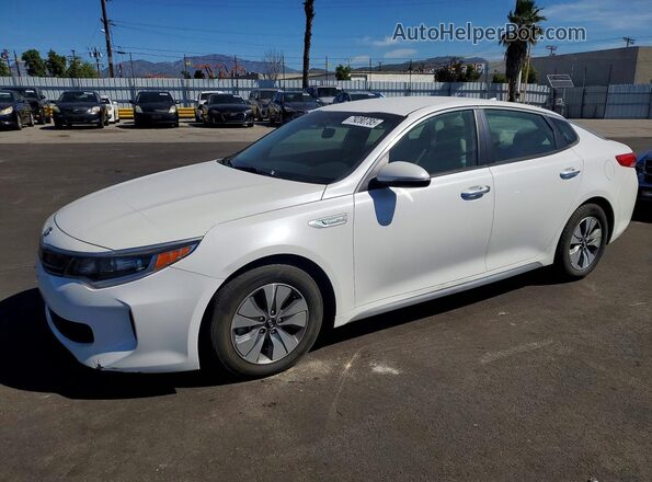 KNAGT4LC6H5005380 2017 KIA OPTIMA Белый Передняя левая четверть