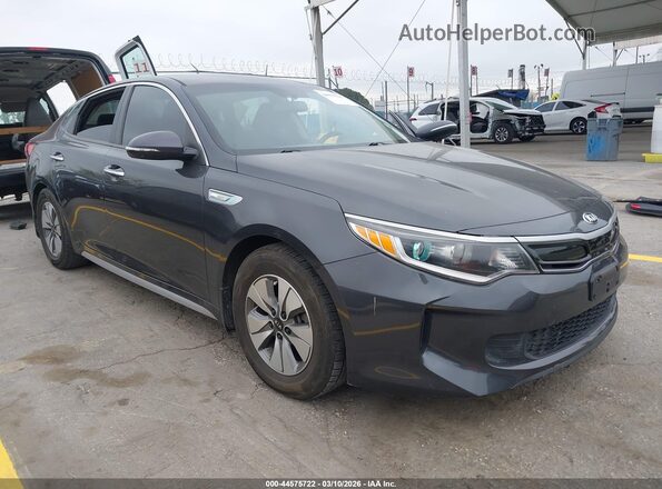 KNAGT4LE4H5017416 2017 KIA OPTIMA HYBRID Серый Передняя правая четверть
