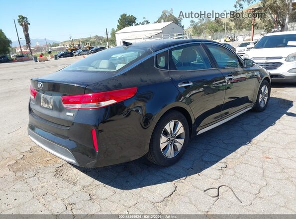 KNAGT4LE6H5017255 2017 KIA OPTIMA HYBRID Black Tył prawy