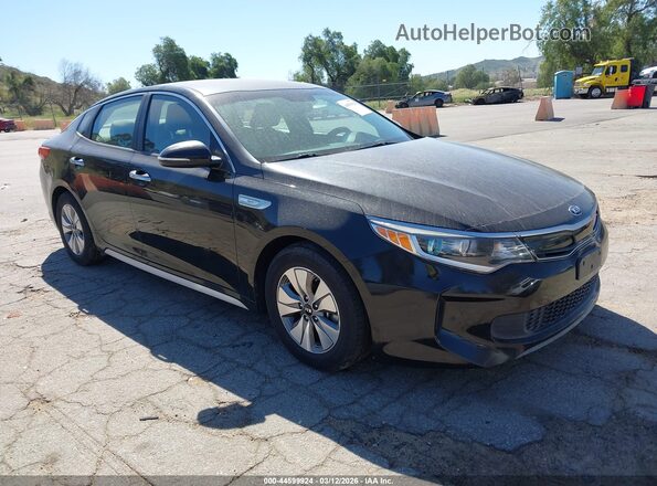 KNAGT4LE6H5017255 2017 KIA OPTIMA HYBRID Black Przód prawy
