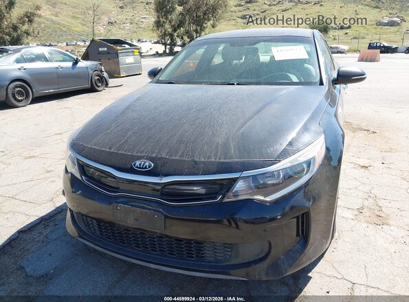 KNAGT4LE6H5017255 2017 KIA OPTIMA HYBRID Black Widok z przodu