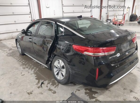 KNAGT4LE8H5011358 2017 KIA OPTIMA HYBRID Черный Задняя левая четверть